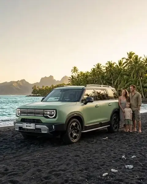 Visuel publicitaire automobile
